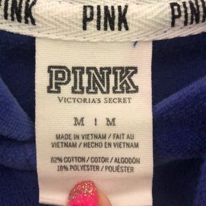 PINK Victoria's Secret Tops - PINK Velour hoodie PINK Victoria's Secret Tops - PINK Velour hoodie